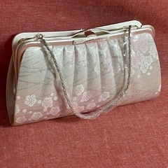 和装小物　ハンドバッグ　未使用品　チェーンストラップ　ピンク花柄...