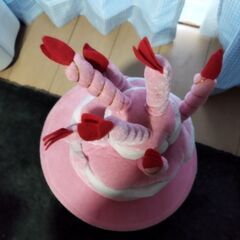 誕生日　帽子　パーティーグッズ　バースデーケーキハットの画像