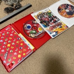 wii 本体セット　ソフト４個セット　動作確認済み　初期化済みの画像