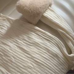 ファー付きカットソーの画像