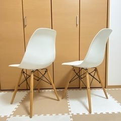 イームズチェア　白　2脚の画像