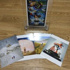 藤城清治たて　絵葉書４枚付き