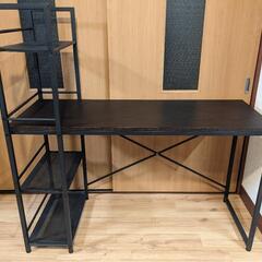 ■　収納ラック付きデスク、パソコンデスク、山梨県甲斐市の画像