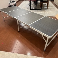 BBQ用　屋外折り畳みテーブル　と　折り畳み椅子×2