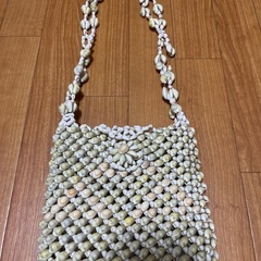 昭和レトロ　全て貝殻で作られたミニショルダーバッグ