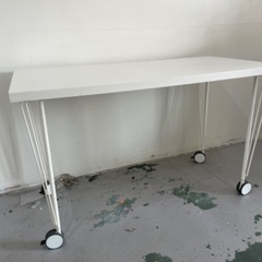 IKEA イケア家具 キャスター付きスタンダードテーブル／デスクワークテーブル ×3台の画像