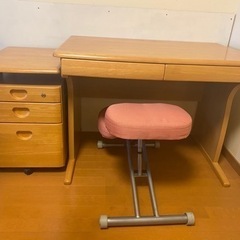 【商談済】勉強机3点セット
