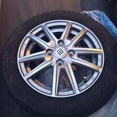 水戸☆手渡しのみ★155/65R14　屋内保管　バリ山VRX2　...