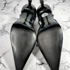 Ris raffince 黒のパンプスの画像