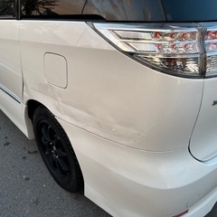 ③【後期】H24 エスティマHV アエラス/14万キロ/凹みあり/パール/両側パワースライドドア・ナビ　③の画像