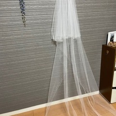 ウエディング　ロングベールの画像