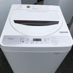 オススメ 市内配送設置無料　シャープ SHARP 全自動洗濯機 ステンレス槽 5.5kg ブラウン系 ES-GE5D