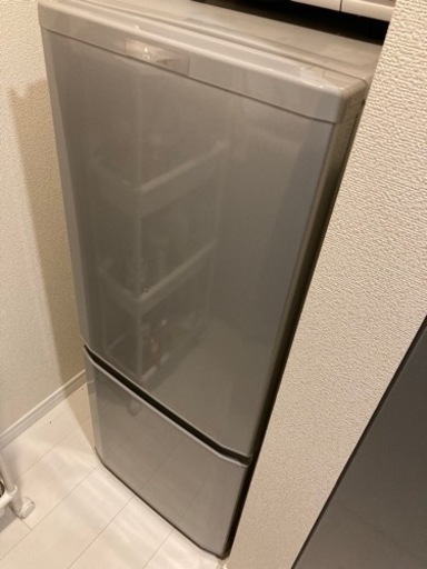 2015年製三菱 146L 2ドア冷蔵庫(シルバー) MR-P15Z-S