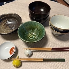 夫婦　カップル　茶碗　お椀　和食器