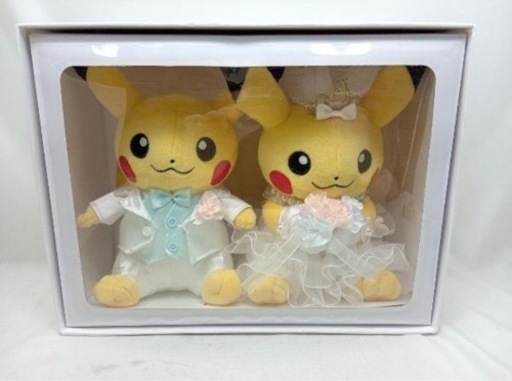 ぬいぐるみ　ペアピカチュウ　Precious Wedding