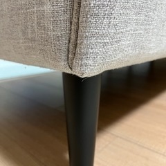 Franc franc (フランフラン) カウチソファー フィエールソファ　ライトグレー オットマン付  の画像