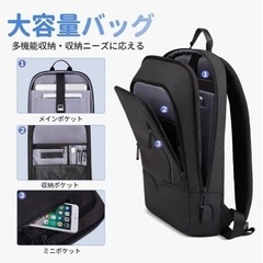 お値下げ⭐️新品⭐️ビジネスリュック 薄型 リュックサック 大容量 防水 軽量 通勤 通学 出張の画像