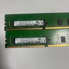 【値下げ】サーバー用メモリ PC4-2400T-RD1-11 8GBが2枚 計16GB SKhynixの画像