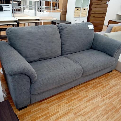 ★ジモティ割あり★ IKEA　3人掛けソファー　グレー　クリーニング済　YJ1464