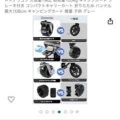 アウトドア　キャリーワゴンの画像