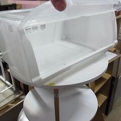 【29】NITORI　ニトリ　収納ケース　フラッテWH　フタ付き　クリア　スタック　重ねる収納　押入れ収納　衣装ケースの画像