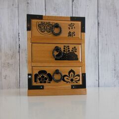 ミニ引き出し　小物入れ　木製　京都　戦国武将　NO.61