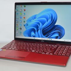 中古良品ノートパソコン 富士通 AH53/B3 Windows11+office 爆速