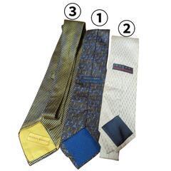 シルク100％ネクタイ　3本セット（バラ売りご相談可）の画像