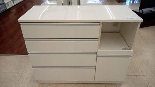 ★ジモティ割あり★ ニトリ レンジ台 白 H94×D50.5×W120 クリーニング済み TJ3862