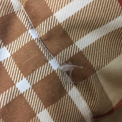 何かご購入で無料　羽毛入り　リバーシブル　ブランケット　膝掛けの画像