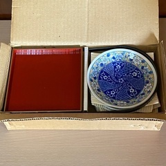 【未使用】美濃焼　昭峰　手堤盆付10客小皿　※箱つきの画像