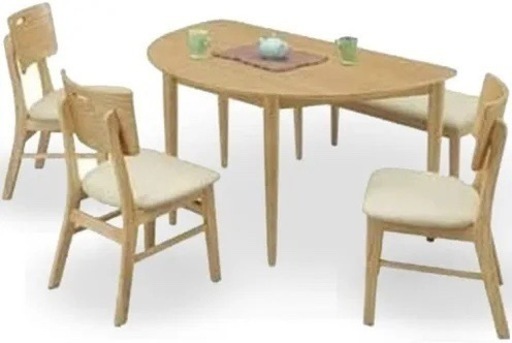 【2/29まで】湯川家具　ダイニングテーブルセット ベンチ1脚いす2脚