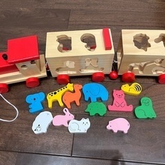 型はめパズル どうぶつパズル汽車　知育玩具