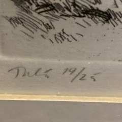 西洋の風景画 限定品？サインありの画像