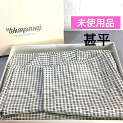 【未使用品】甚平上質 井柄 白　かわいい♪