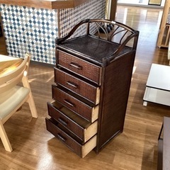 ラタンチェスト【町田市再生家具】　232628の画像