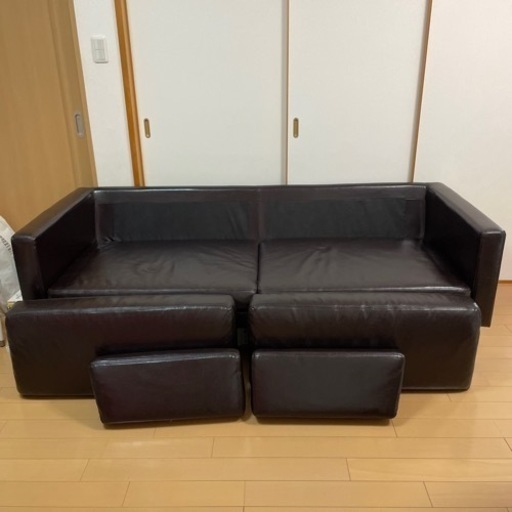 Ikea レザーソファ