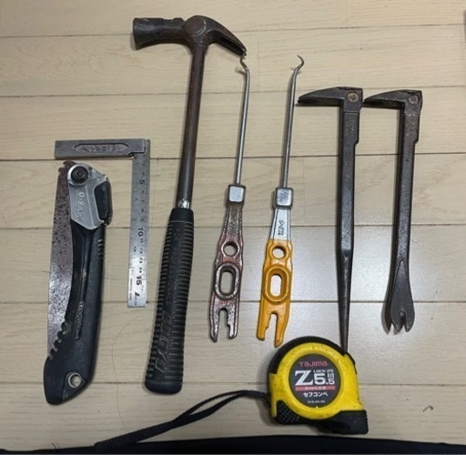 工具、腰当て、ベルト