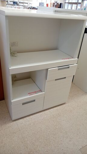 ★ジモティ割あり★ ニトリ レンジ台 白 H115.5×D42×W80 クリーニング済み TJ3875