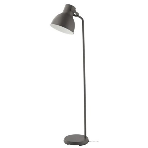 点灯OK IKEA/イケア HEKTAR/ヘクタル フロアランプ TYP G1014 ダークグレー 照明/照明器具 スタンドライト/フロアスタンド
