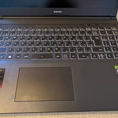Mouse社のゲーミングノートパソコン 16.0インチ Windows 11 Home 64bit 配送料無料の画像