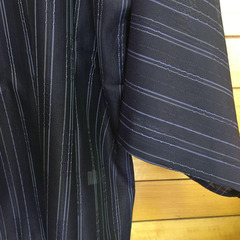 新品　フリーサイズ　しじら織　ネイビー　男女兼用　夏物春物　羽織り物カーディガンの画像