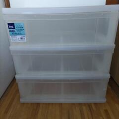 押し入れ収納、クローゼット 収納2個セット➕カラーボックス収納セットの画像