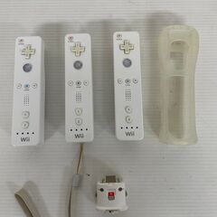 【Nintendo】 任天堂 Wii マリオカート ハンドル リモコン3個セット モーションプラス RVL-024 RVL-003 RVL-026の画像