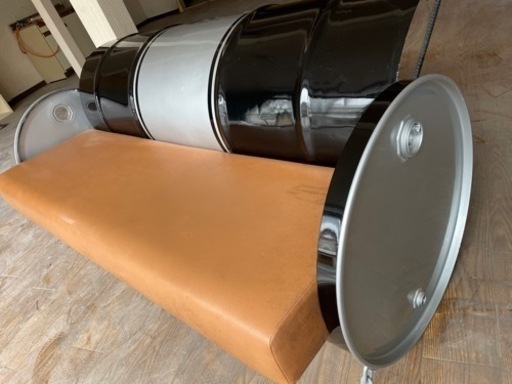 ドラム缶ソファーベンチ