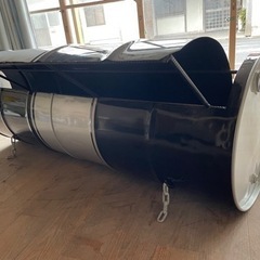 ドラム缶ソファーベンチの画像