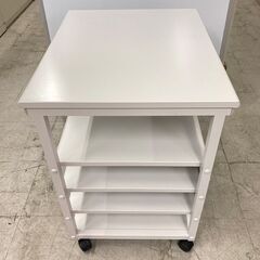 中古　美品　ナカキン プリンタスタンド プリンターワゴン プリンターラック プリンター台 キャスター付 オールスチール レーザープリンタ対応　600×500×H670　愛知　一宮市　江南市　稲沢市　名古屋　岐阜　各務ヶ原　岐南町　羽島　三重　グッドプライス一宮の画像
