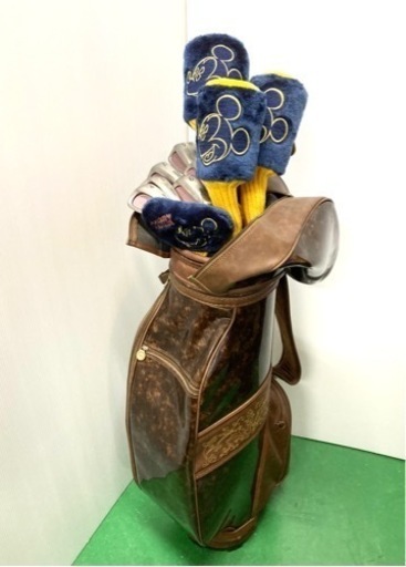 【SOLD OUT！】◆Mizuno + Golf Planner◆ゴルフクラブ セット キャディーバッグ+ミッキーマウス ヘッドカバー等 付属品多数付き