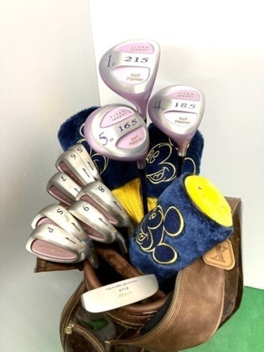【SOLD OUT！】◆Mizuno + Golf Planner◆ゴルフクラブ セット キャディーバッグ+ミッキーマウス ヘッドカバ