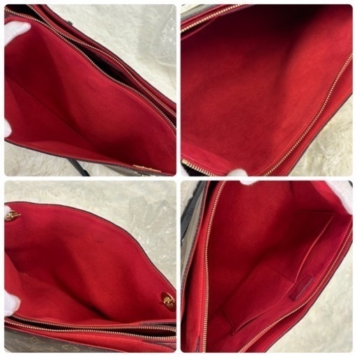 ★極美品★ ルイヴィトン モノグラム スレンヌ MM トートバッグ レッド チェーン LOUIS VUITTON M43773